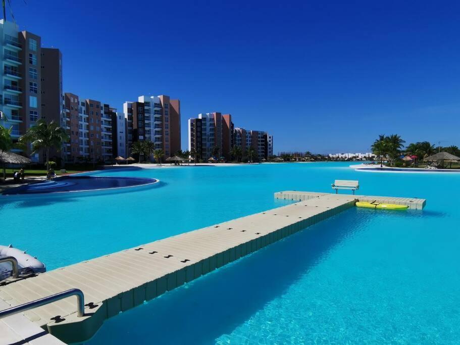 Departamento Con Laguna Artificial Канкун Екстер'єр фото