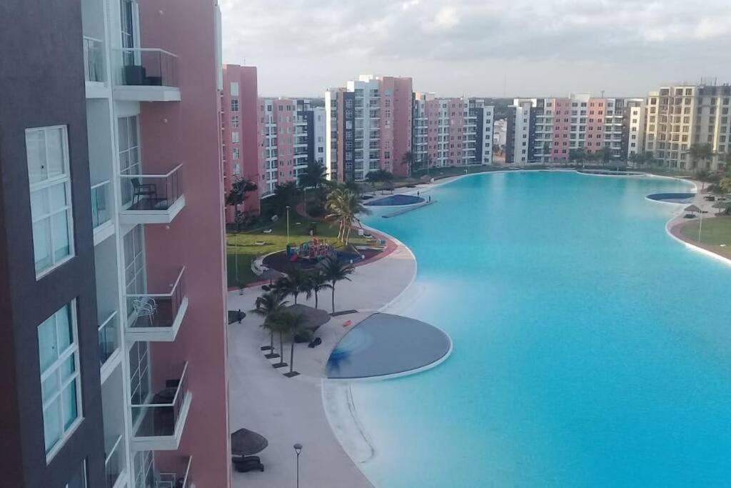 Departamento Con Laguna Artificial Канкун Екстер'єр фото