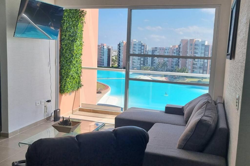 Departamento Con Laguna Artificial Канкун Екстер'єр фото
